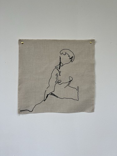 Original kunstwerk stickerei - kunstwerk,