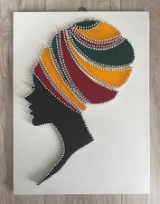 Afrikanische Frau, Fadenbild