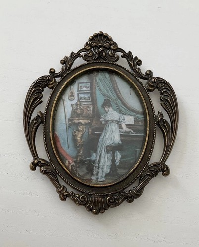 Miniaturporträt wandbild oval - miniaturporträt,
