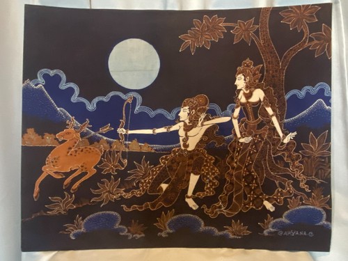 Großes batikbild aus - batikbild,