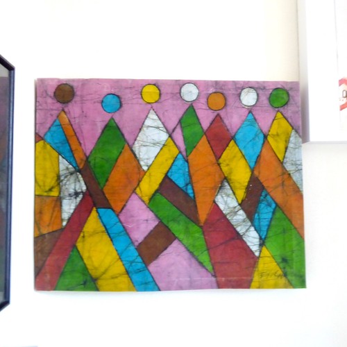 Batik gemälde abstrakt - gemälde,