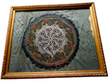 Museale  Perlenstickbild im