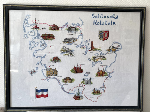 Stickbild schleswig holstein - schleswig,