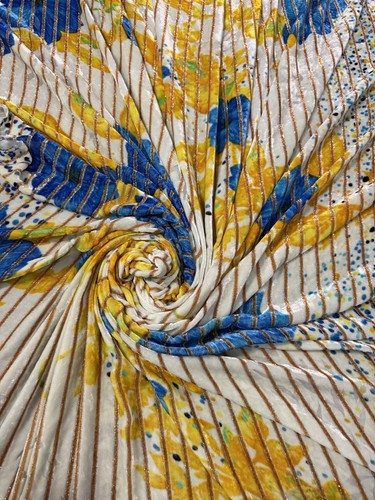 Silk devore samt - silk,