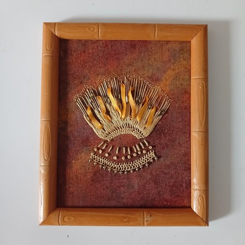 Vintage gerahmte handarbeit - vintage,