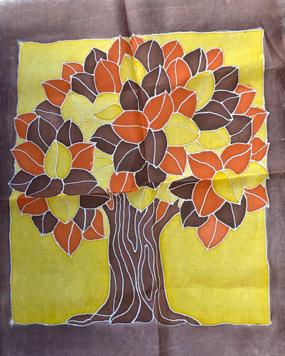 Handgemaltes seidenbild - handgemaltes,
