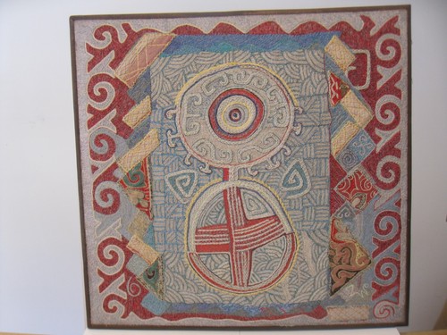 Kasachstan textil wandbild - textil,