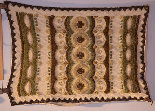 Vintage kissenbezug bestickt - vintage,