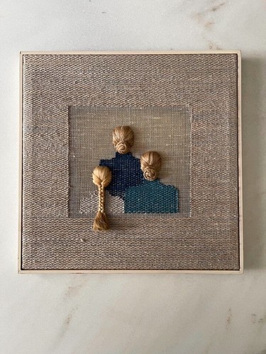 Textil bild three - three, 3