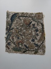 Textilfragment Barock Blumen