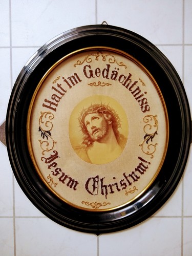 Heiligenbild gestickt